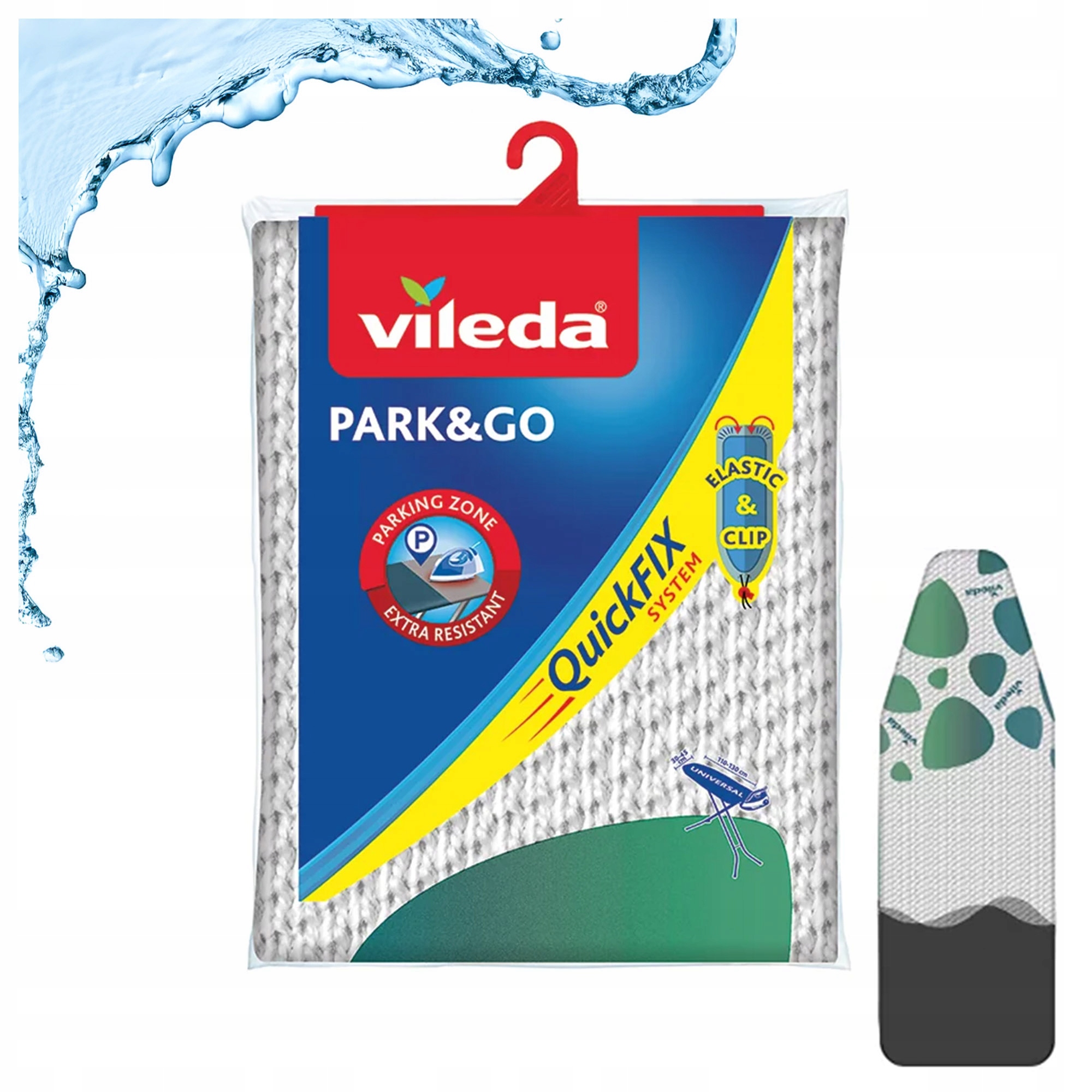 Levně Obal na žehlicí prkno Vileda Park & Go Metalizovaný Univerzální