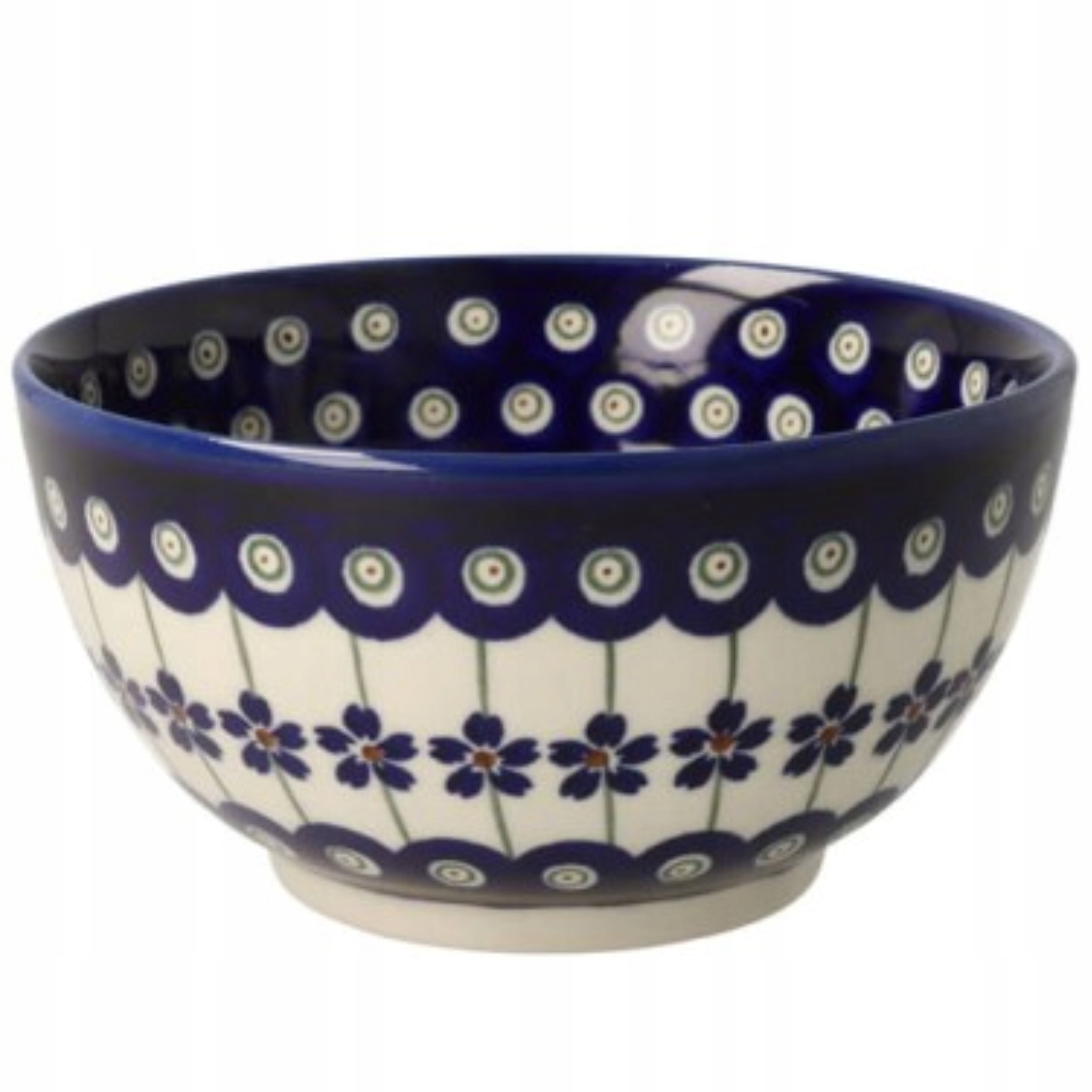 Miska Keramika Bolesławiec 1 Druh ø 14 cm V 0,45 L GU971DEK166Art