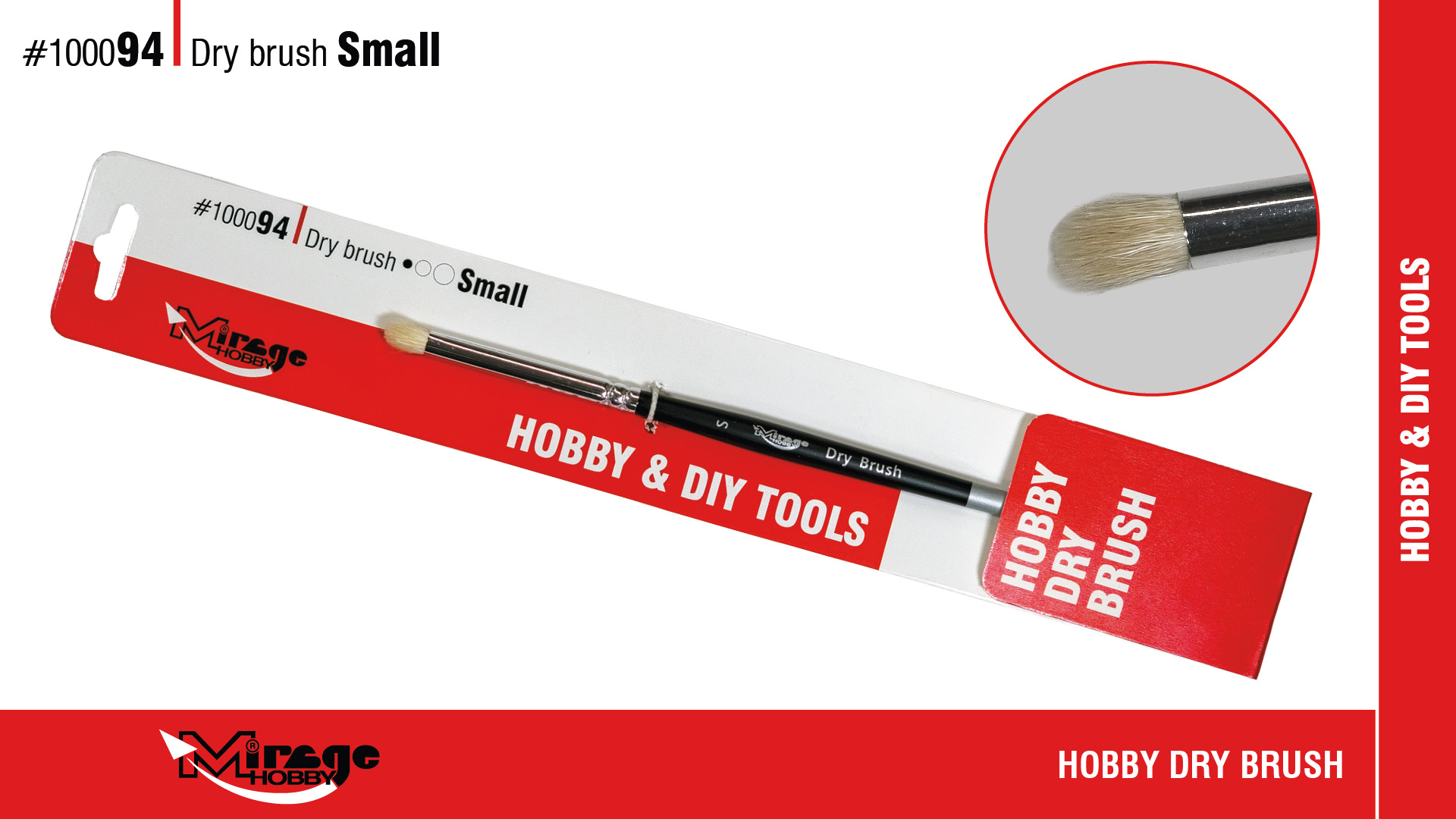 MIRAGE 100094 PĘDZEL DRY BRUSH - SMALL