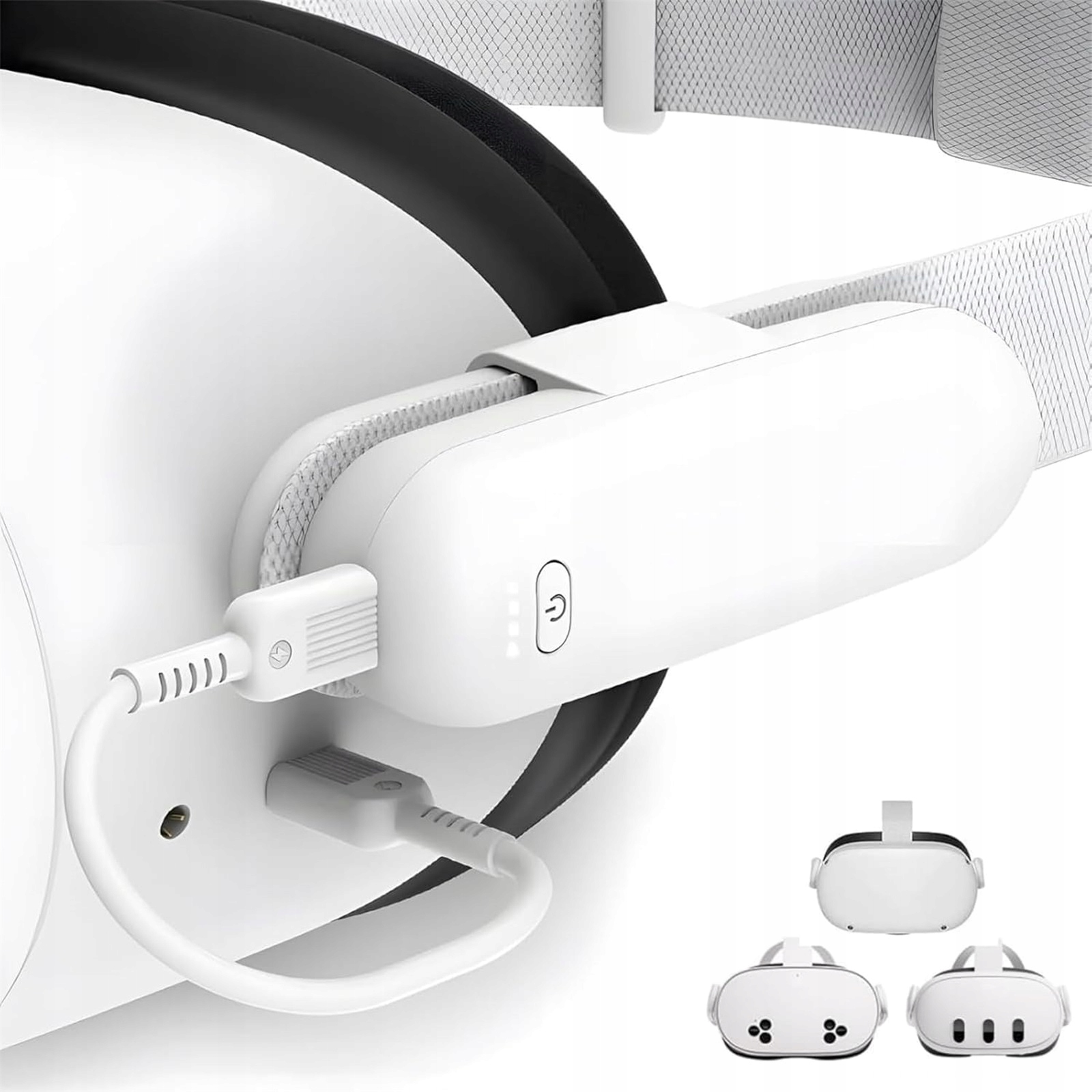 Zewnętrzny Akumulator / Powerbank 5000mAh do Meta Quest 2/3/3S - Wydłuż Czas Gry o 2-4 Godziny