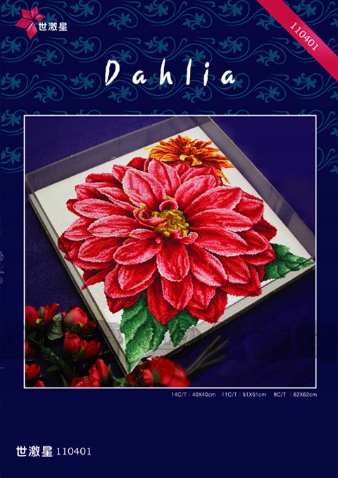 Křížková výšivka počítaná sada (kanva, mulina)