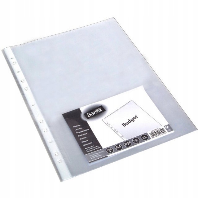 

Koszulki groszkowe A4 35mic. Budget (100szt) Bante