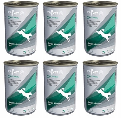 Levně Trovet Dog Wrd Weight & Diabetic 6 konzerv 400 g