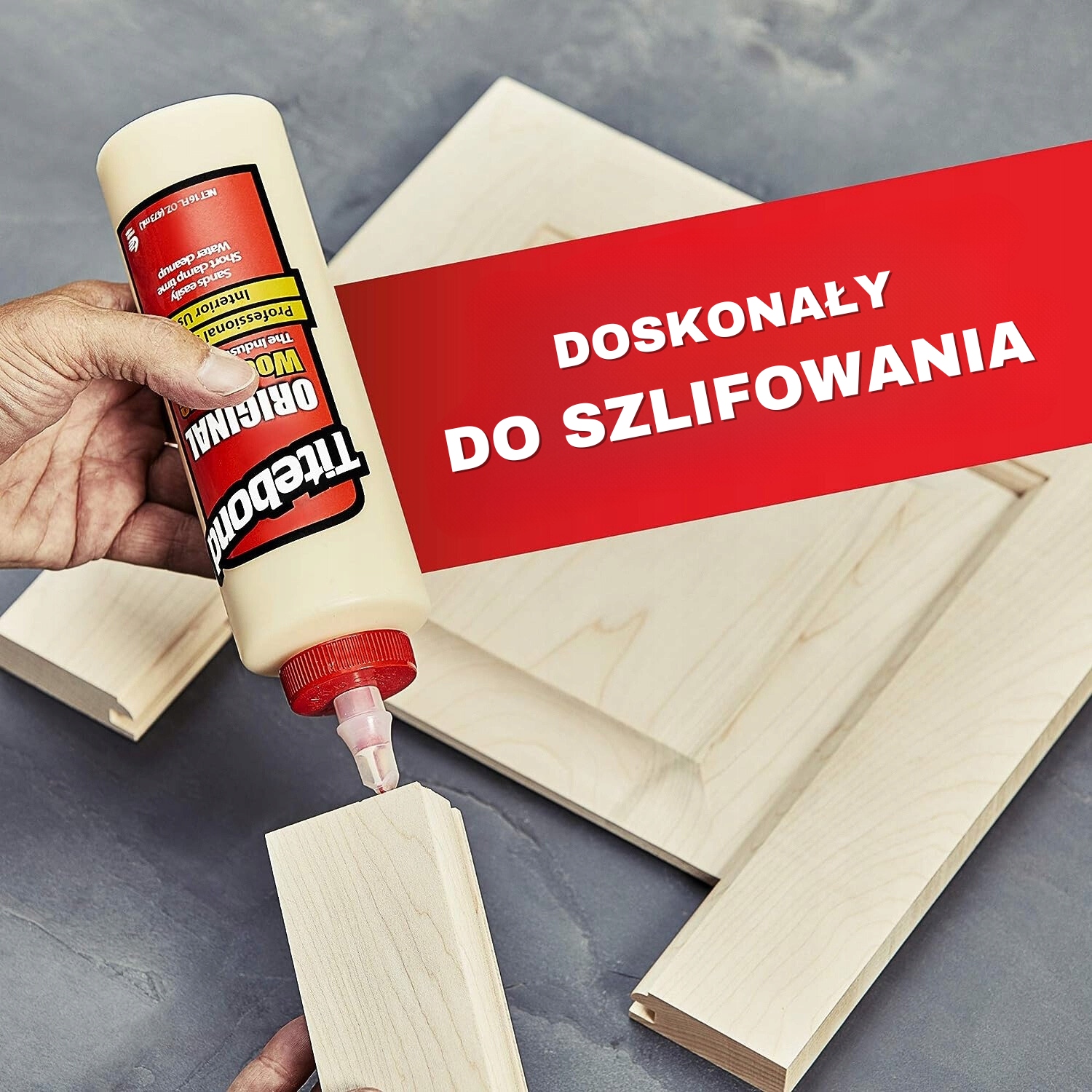 KLEJ DO DREWNA SKÓRY LAMINATU TKANIN D2 Titebond Original - 237ml WEWNĄTRZ Pojemność 237 l