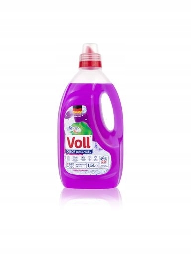 Levně 5 x Gel na praní Voll Color 20 praní 1,5 l