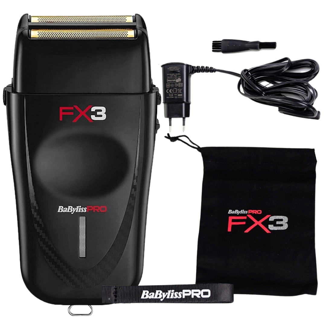 Golarka męska foliowa do włosów brody Babyliss Pro 4Artists FX3 Czarna