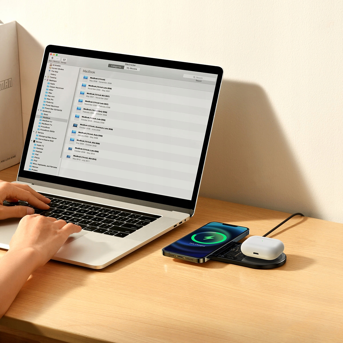 BASEUS ŁADOWARKA BEZPRZEWODOWA PODWÓJNA INDUKCYJNA QI 20W DWIE CEWKI Kolor czarny