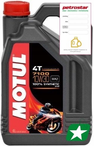 MOTUL 7100 10W30 4T MA2 ESTER 4L