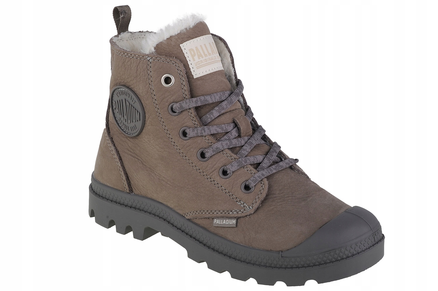 Palladium Pampa Hi Zip Wl [37] Dámské tenisky Nubuk Šedá