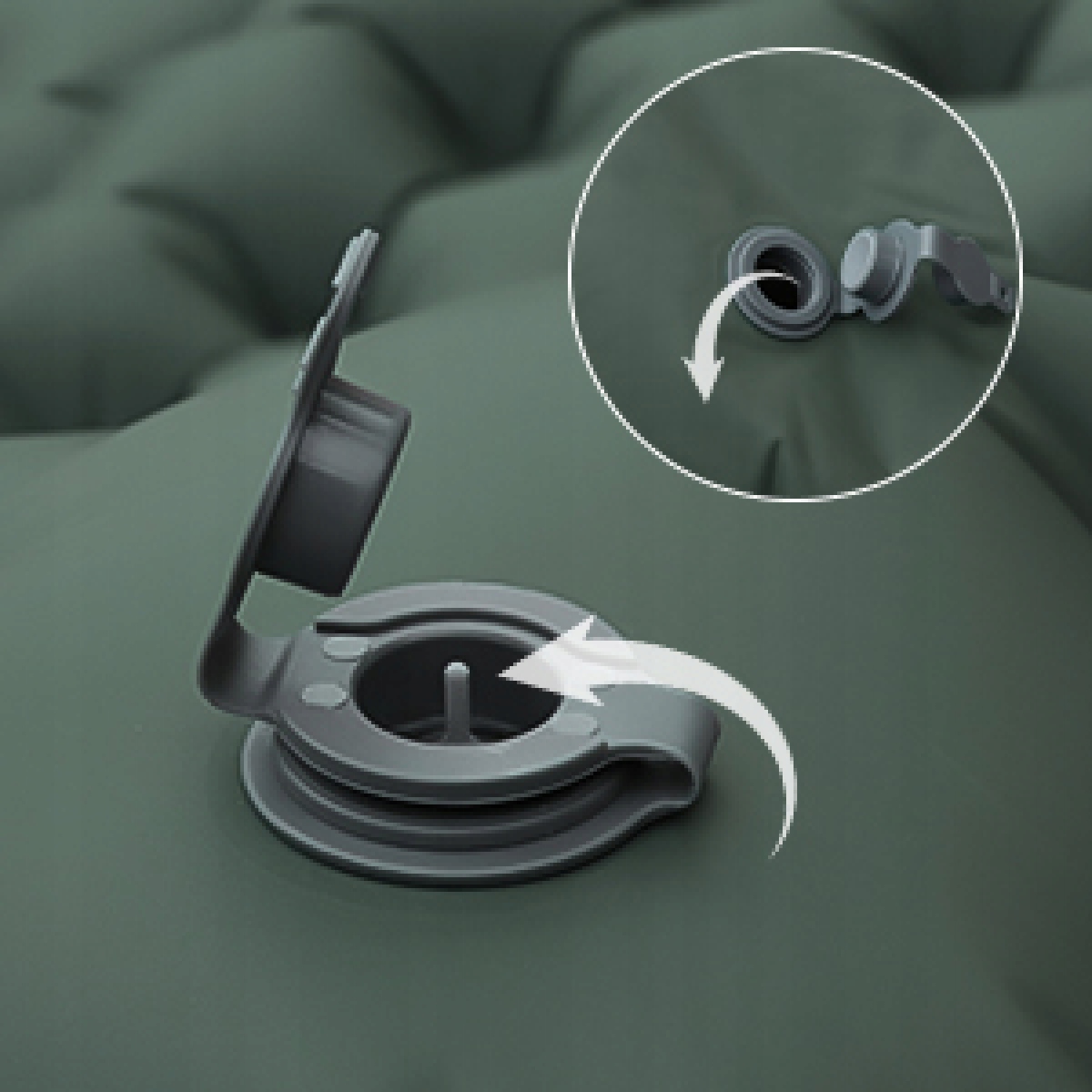 Materac Dmuchany 200 x 70cm Jednoosobowy Samopompujący Karimata Turystyczna Model Podkładka do spania