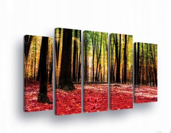 Obraz 150x100 Jesenný zlatý les jeseň chodník listy stromy príroda pokoj