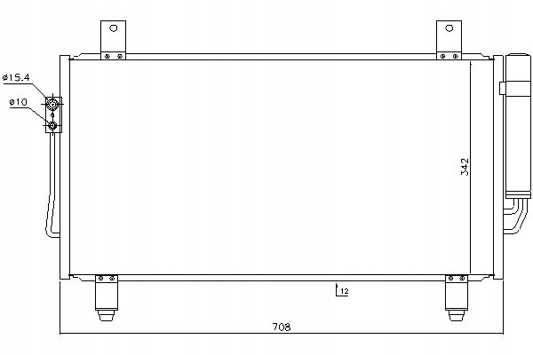 Nissens Kondenzátor Klimatizace Mitsubishi Outlande