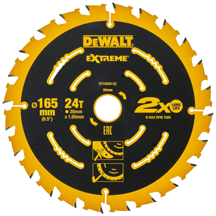 

Tarcza do drewna 165x20mm Extreme Dewalt DT10300