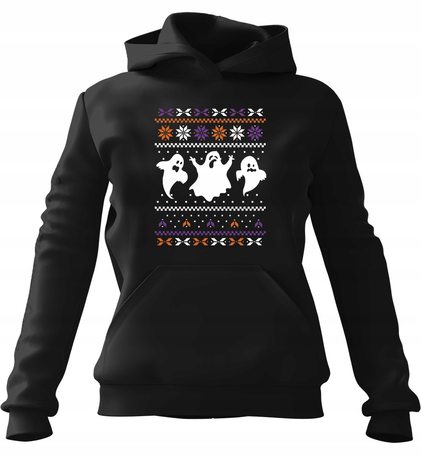 pánská mikina s kapucí Ghost Ugly Sweater Černá XL pro muže, manžela C