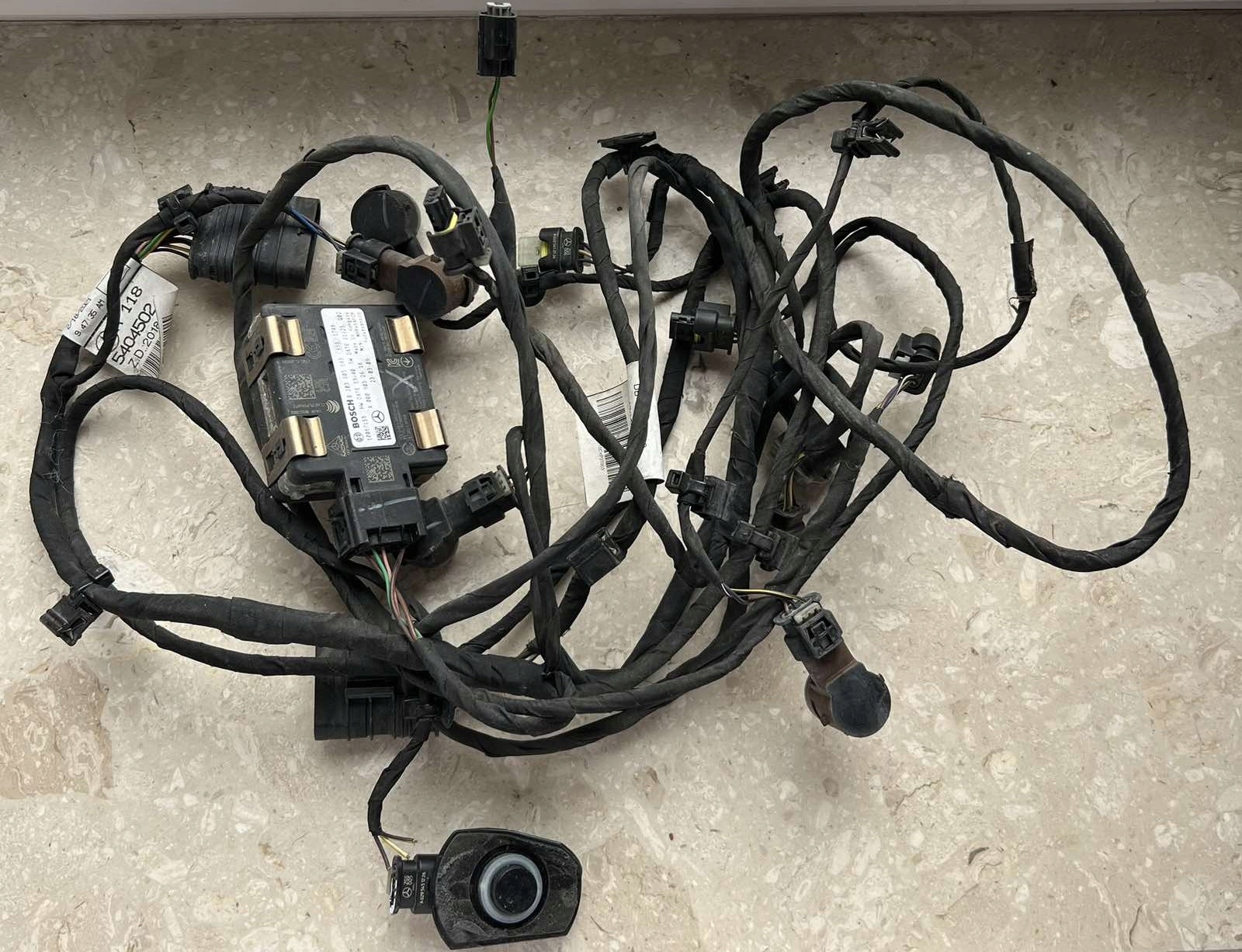 MERCEDES CLA C118 W118 18-21 bundle PDC wiring PDC front A1185404502