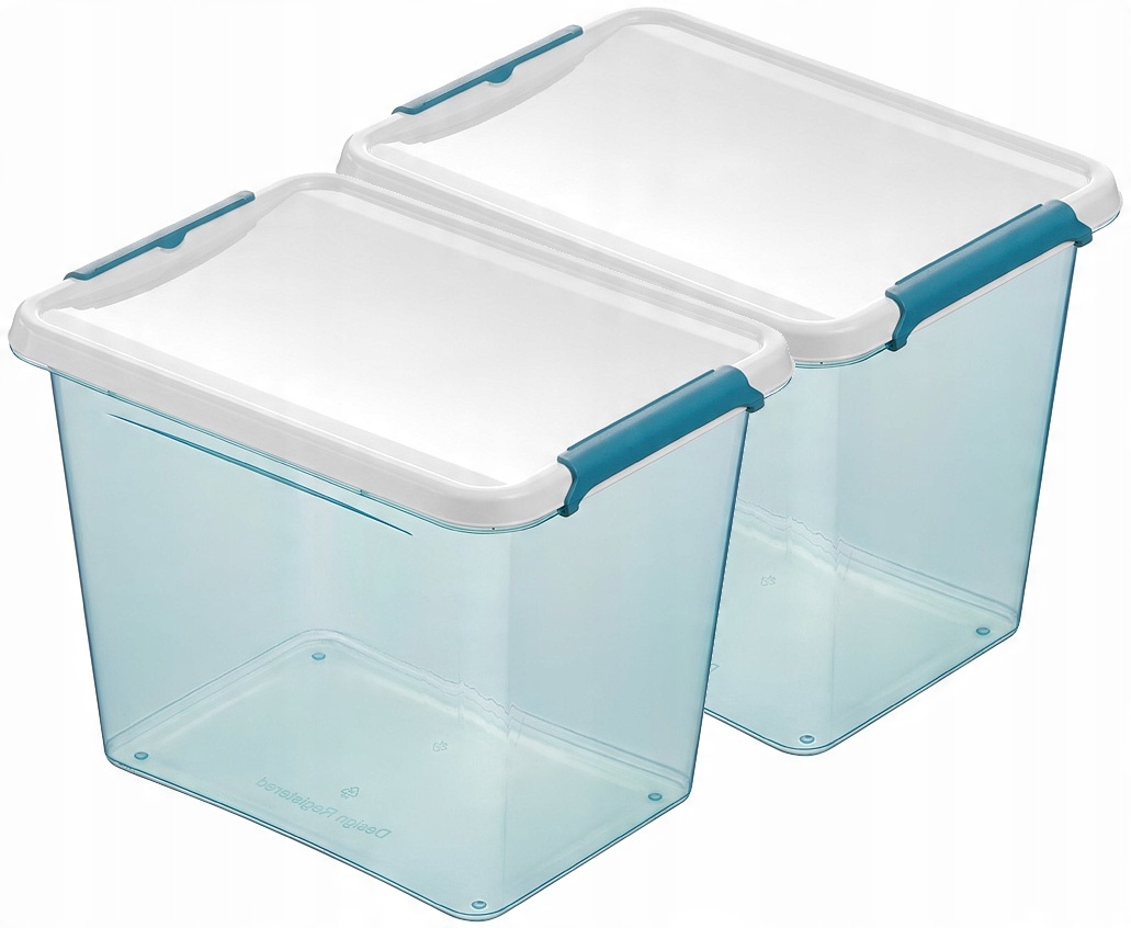

2 Duże Pojemniki na żywność plastikowe 2500ml 2szt