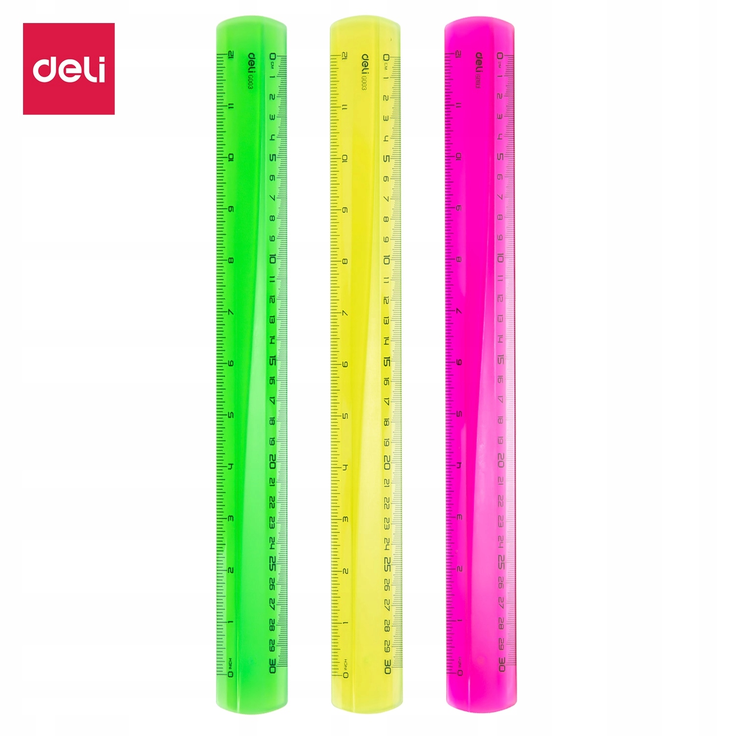 

Linijka 30CM Deli MIX Kolorów