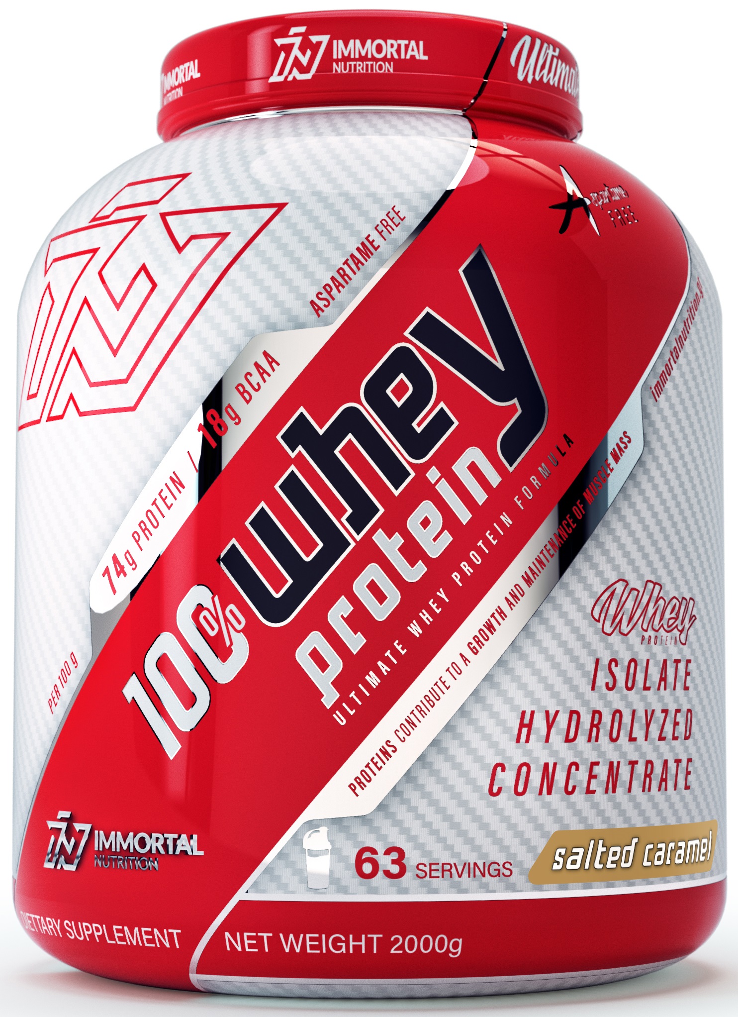 Immortal Whey Protein Instant 2000g slaný karamel