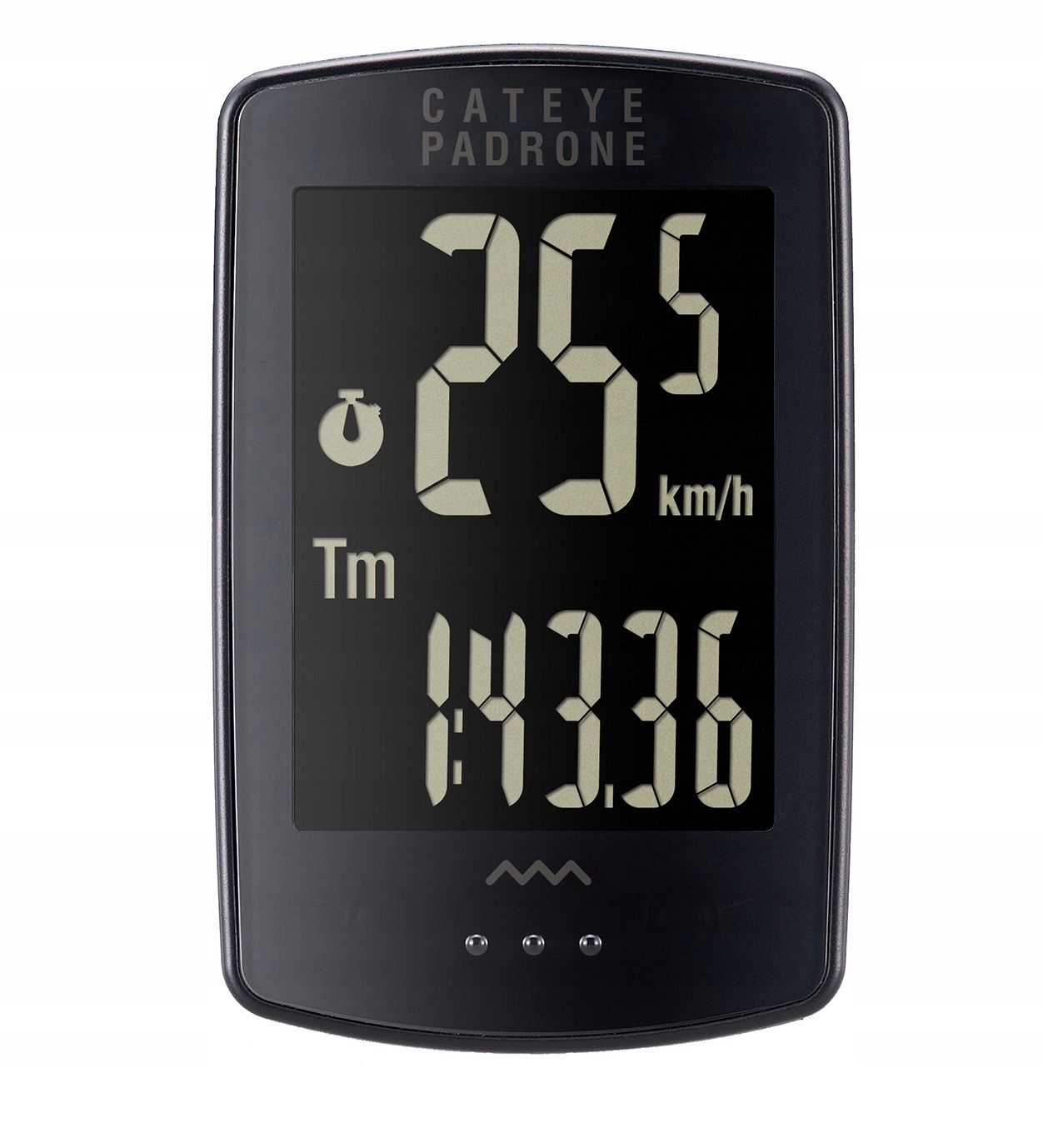 Cyklopočítač Cateye Padrone Stealth CC-PA100W LCD