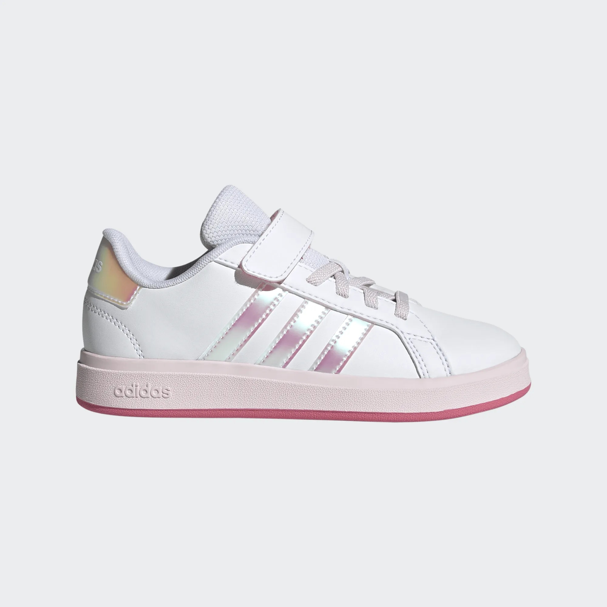 Buty Sportowe Adidas Dziewczęce Ekoskóra Na Rzep Grand Court JS3939 r. 35