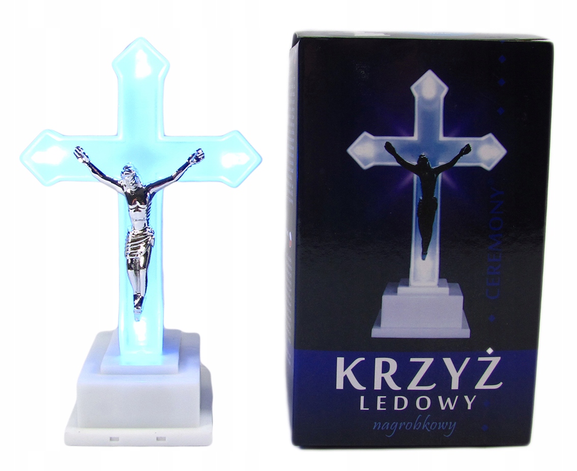

Wkład led krzyż ledowy elektryczny znicz baterie