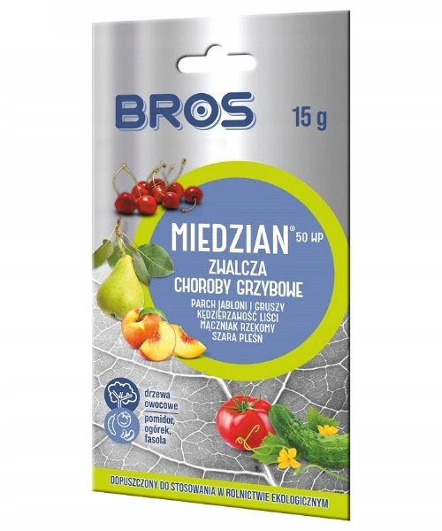 

Bros Miedzian 50WP Środek Grzybobójczy 15g