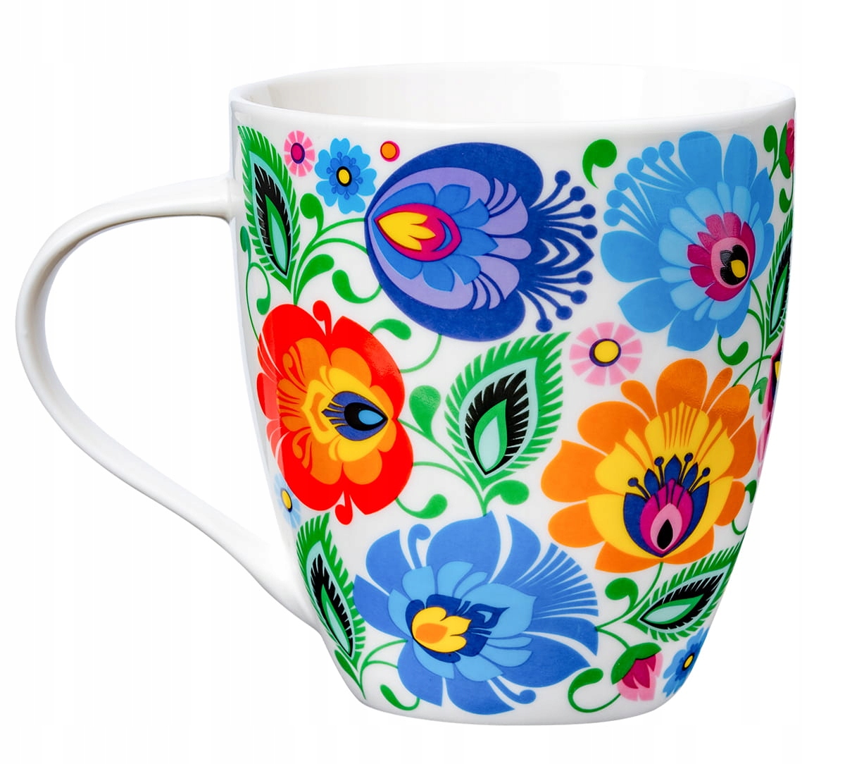 

Kubek Folk Łowickie Biały 500 ML