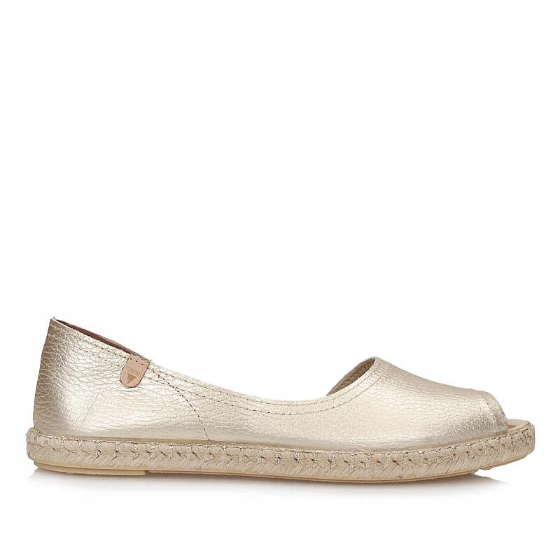 Dámské espadrilky Verbenas Cruz Nucleo/gal 0300521075 Oro zlaté kožené