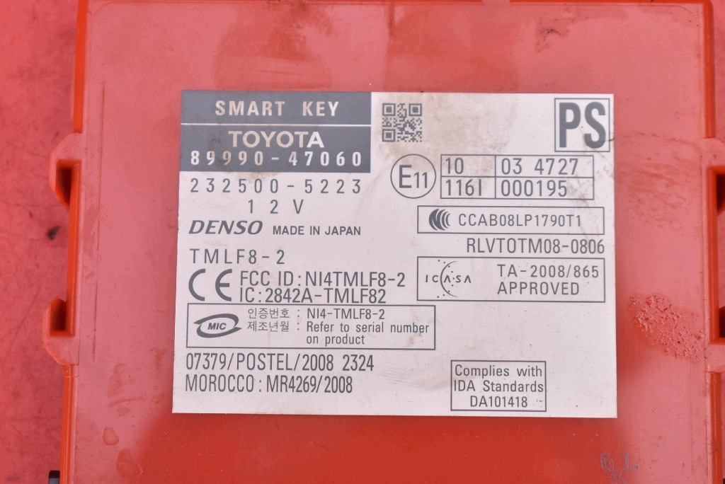 control unit module SMART KEY 89990-47060 TOYOTA PRIUS 3 III XW30 09-11