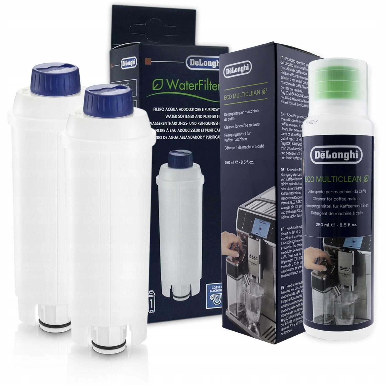 2x Filtr do kávovaru Delonghi DLSC002 Tekutina 3013 250 ml