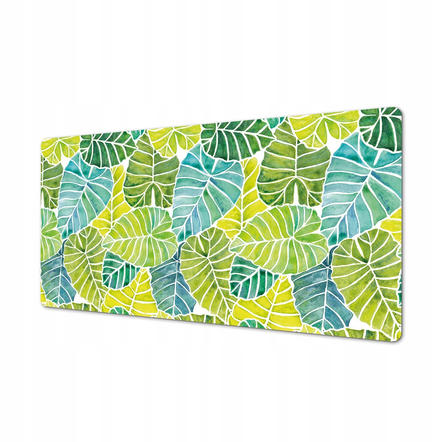 Podkładka ochronna na blat Rysowane zielone liście