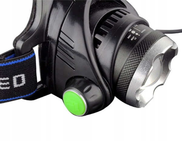 LATARKA CZOŁOWA LED ZOOM XML T6 CZOŁÓWKA ROWER Materiał tworzywo sztuczne