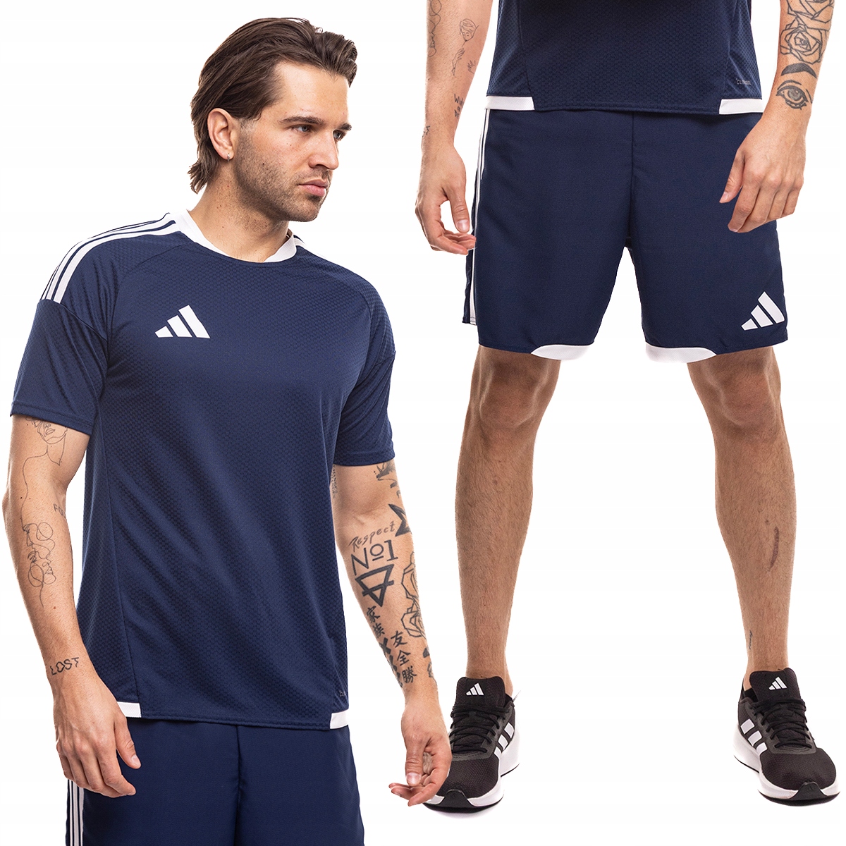 Strój Sportowy adidas Męski Zestaw Koszulka Spodenki Komplet Tiro 26 r. L