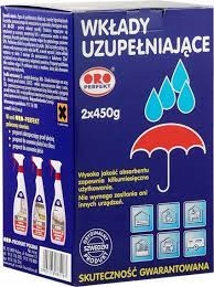 

Oro Wkłady uzupełniające do pochłaniacza 2x450g