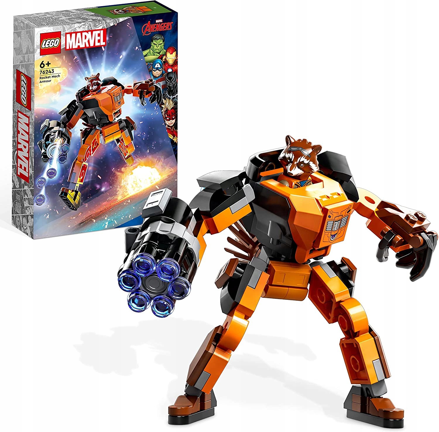 

Lego Heroes 76243 Mechaniczna zbroja Rocketa