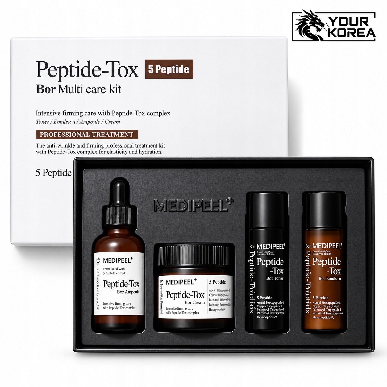 Medipeel Zestaw z efektem botoksu do twarzy Bor Tox Multi Care Kit