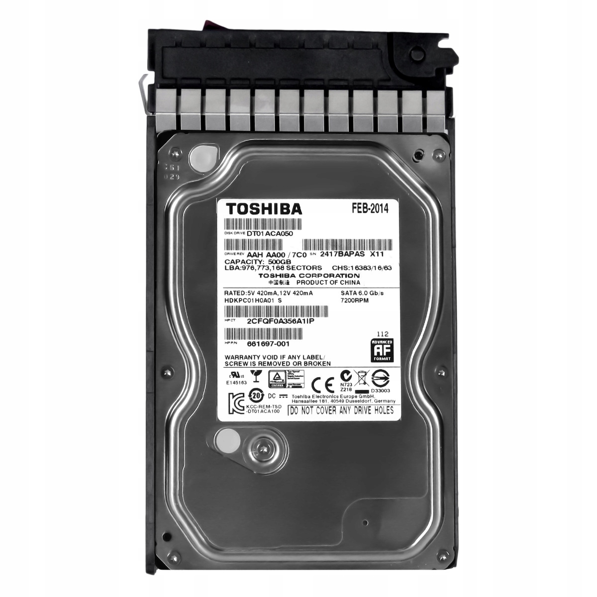 Hp 661697-001 500GB 7.2K Sata III 3.5" Hdd (Pevný disk) DT01ACA050
