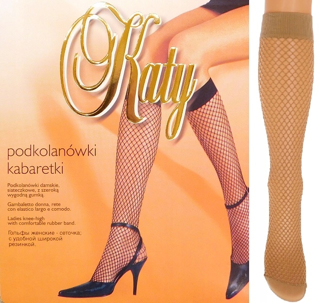 

Katy Rete podkolanówki kabaretki śr.oczka natural