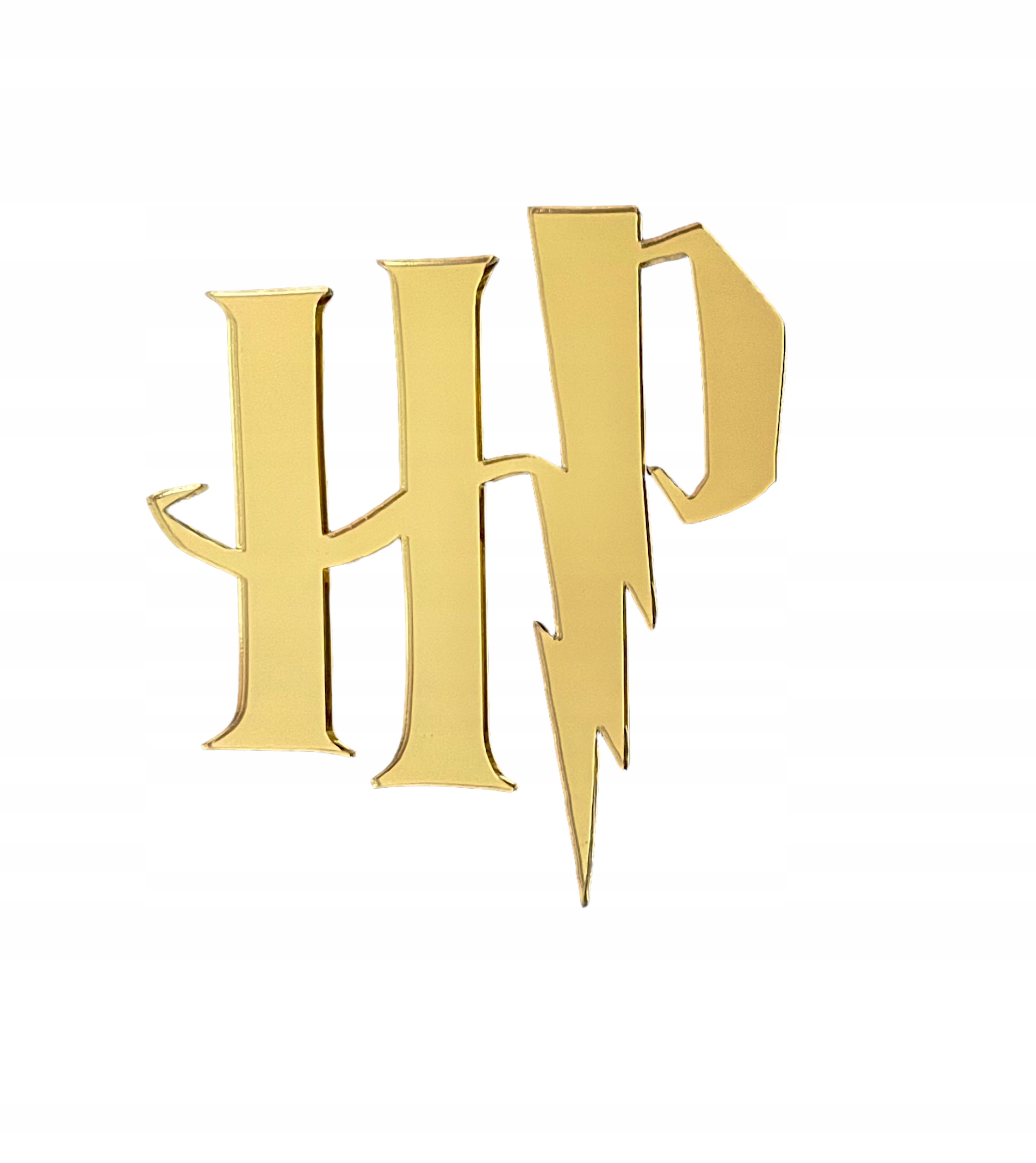 

Topper Na bok tortu Hp Harry Potter logo złoty