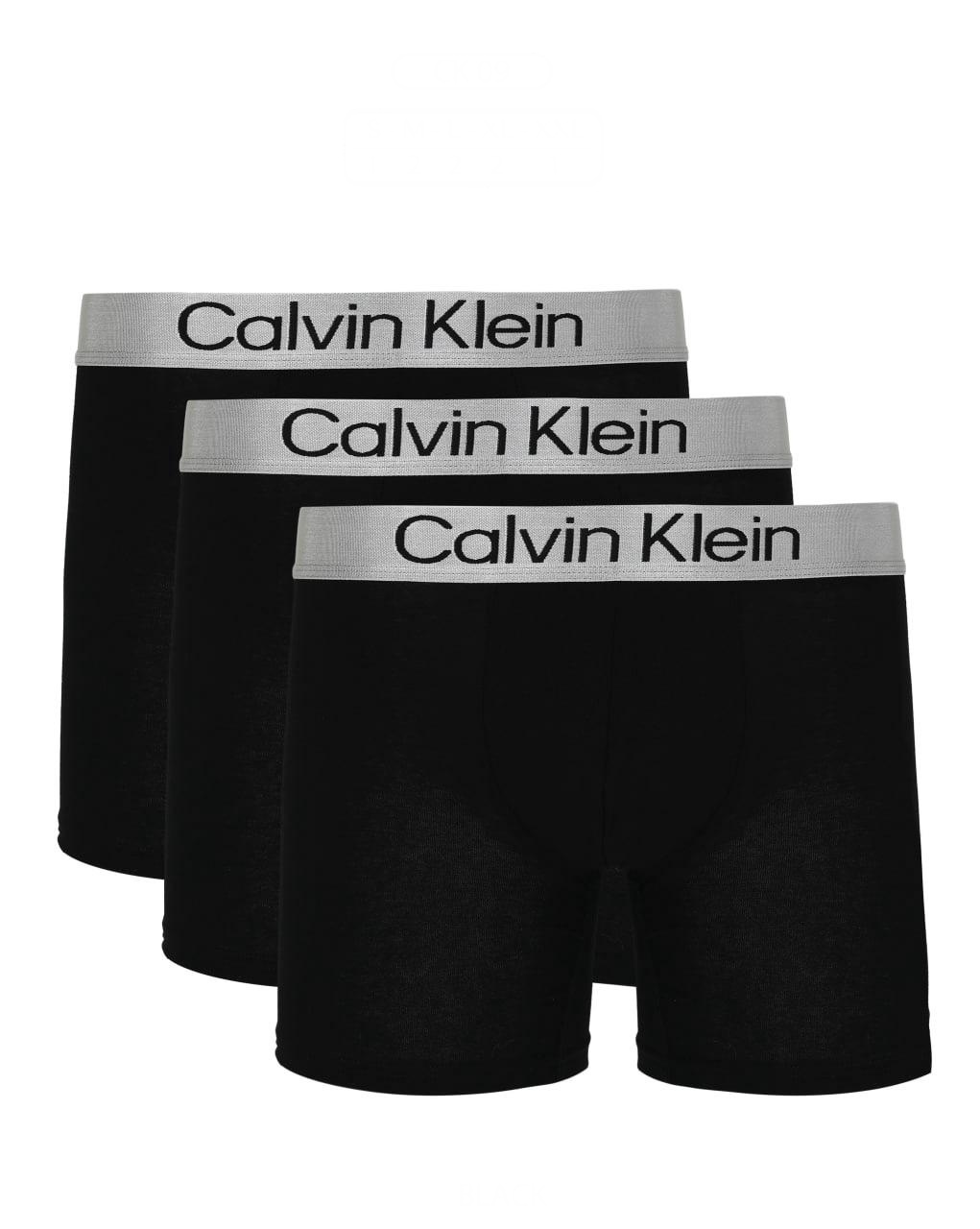 Calvin Klein Brushed Cotton Spodní Prádlo Boxerky (3 Páry) černé vel. L