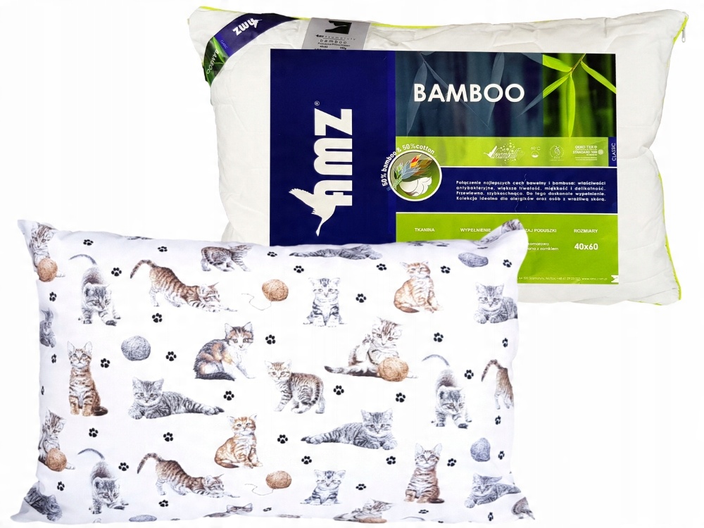 

Poduszka poszewka Kotki przedszkola 40X60 Bamboo