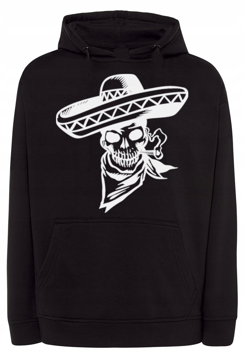 Pánská mikina s potiskem Lebka Bandyta vel. 5XL