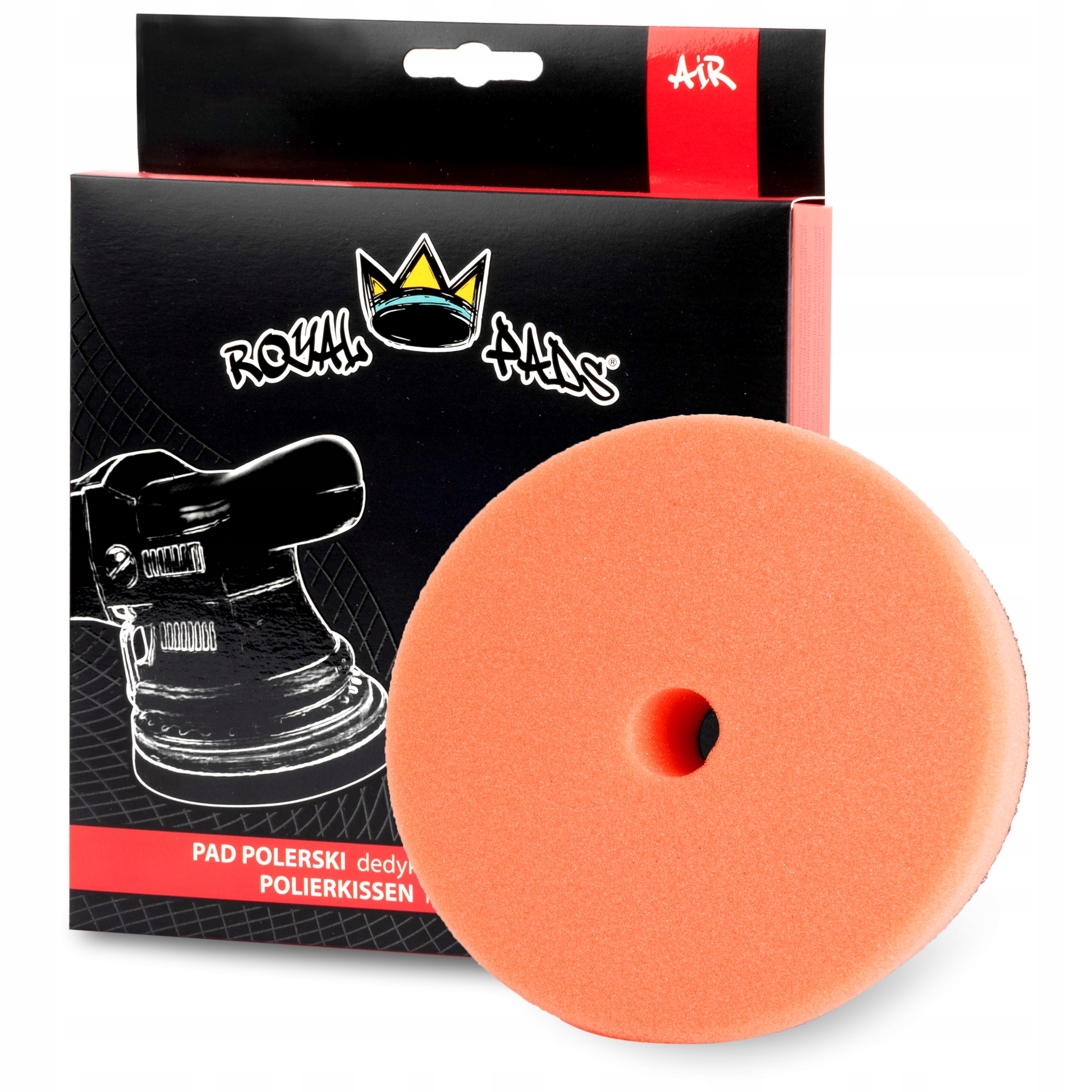 Royal Pads Air One Step Pad 130/145mm Średnio Twarda Gąbka Polerska Da
