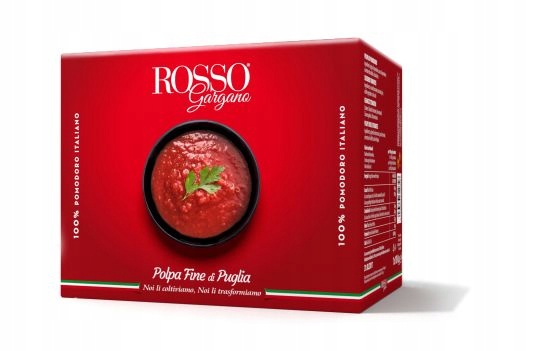 Rajčatový pyré Rosso Gargano ze sladkých rajčata 10 kg, italská rajčatová polpa , It