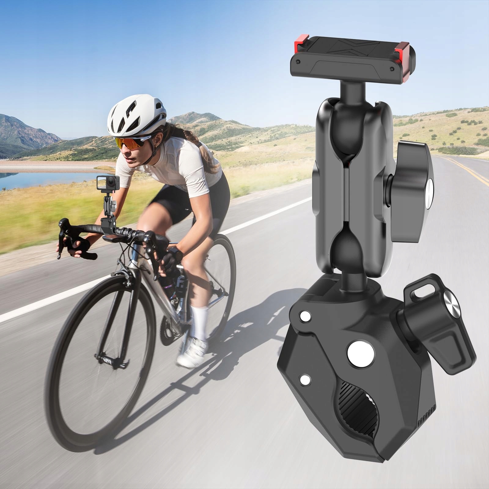 Uchwyt Kierownicy DJI Osmo Action 5 Pro 4 3 Motocykl Rower Klamra NEOSOU — miniatura 2