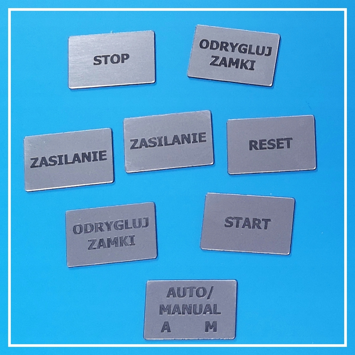 TABLICZKI OPISOWE 27x18mm ramki na szafy sterujące Kod producenta TOPIS0002