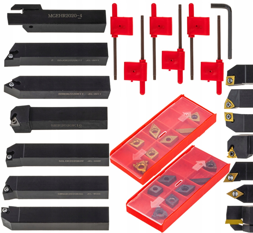 Sada Soustružnických Nožů Skládaných Nůž Soustružnický 20 X 20 MM 28 ks