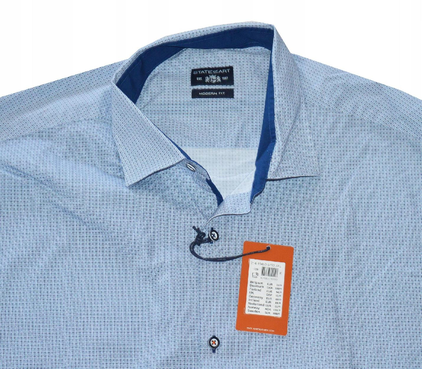 

State Of Art koszula slim bawełna taliowana 3XL