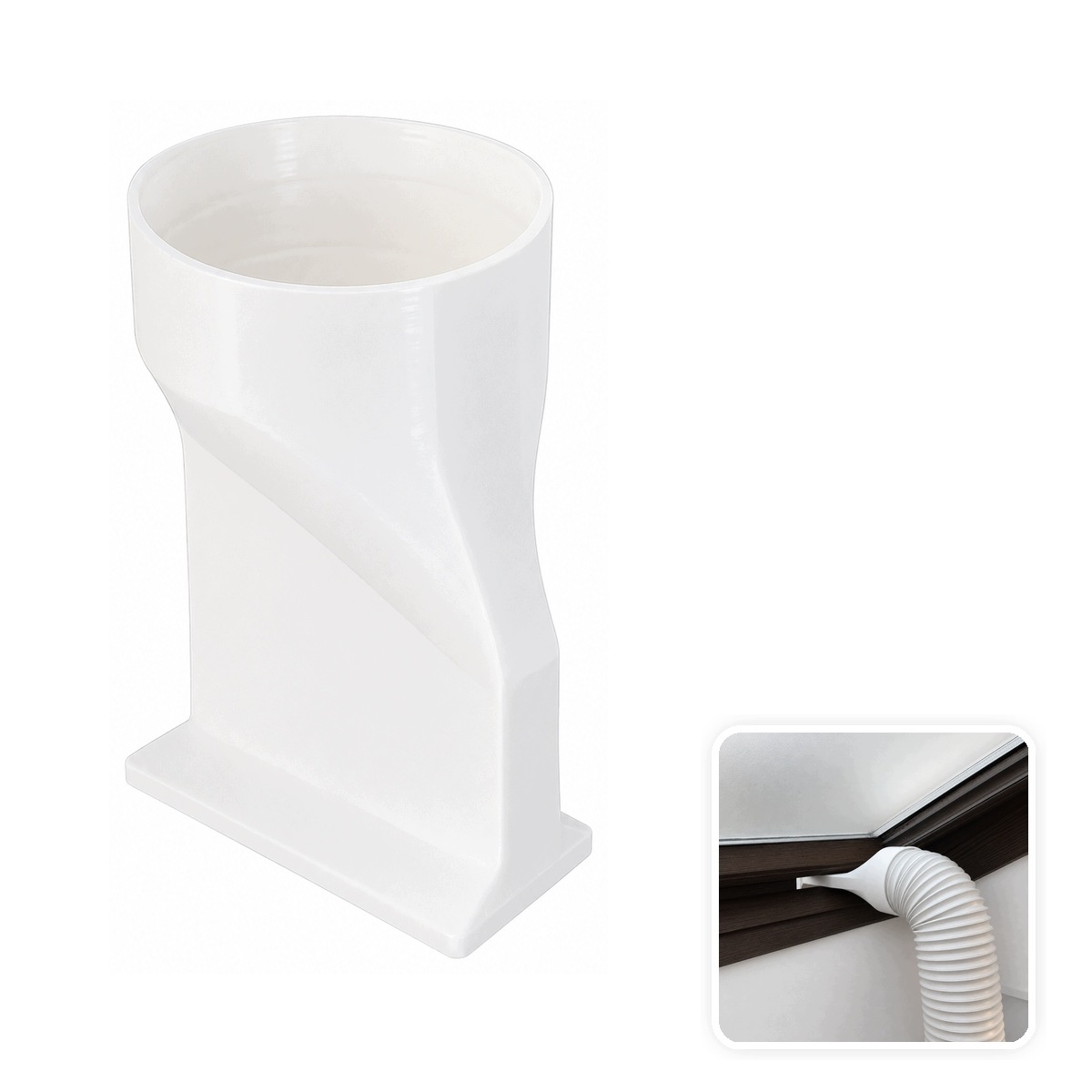 Adapter prosty do okna dachowego Velux Fakro 150 mm klimatyzator przenośny