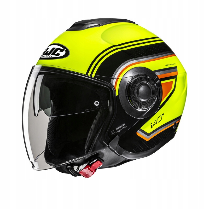 Moto prilba otvorená Hjc I40N Linka Yellow/Black M